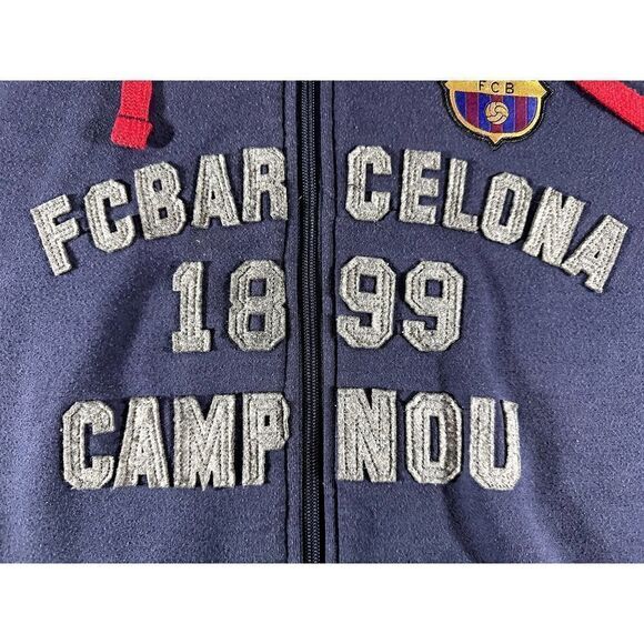 FCB FB Barcelona 1899 Hoodie Soccer Football Sweatshirt Men’s Large - Picture 4 of 10